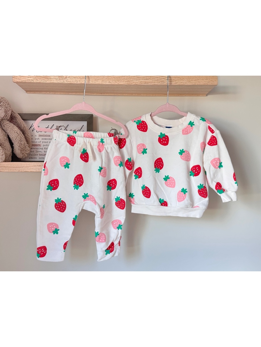 Old Navy Strawberry Set Sz 6-12m